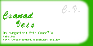 csanad veis business card